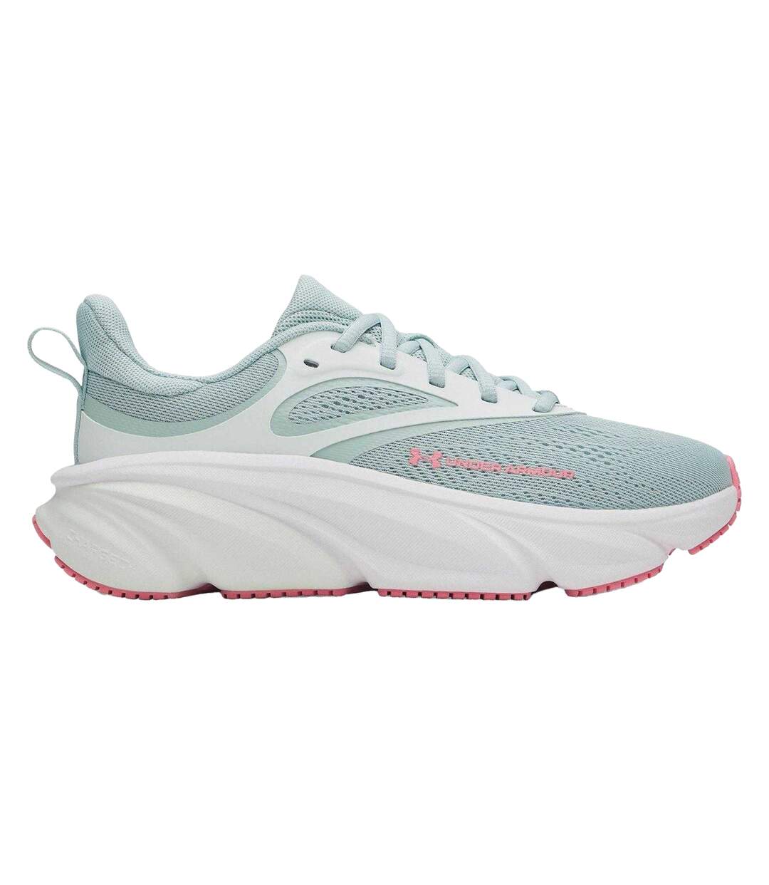 Womens/ladies Rogue 6 Trainers Blue Green Pink Under Armour-1