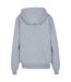 Womens/ladies Fluffy Full Zip Hoodie Heather Grey Build Your Brand-3