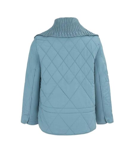 Doudoune Motif/style Matelassé Femme Bleu Firetrap
