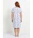 Chemise de nuit coton manches courtes-2