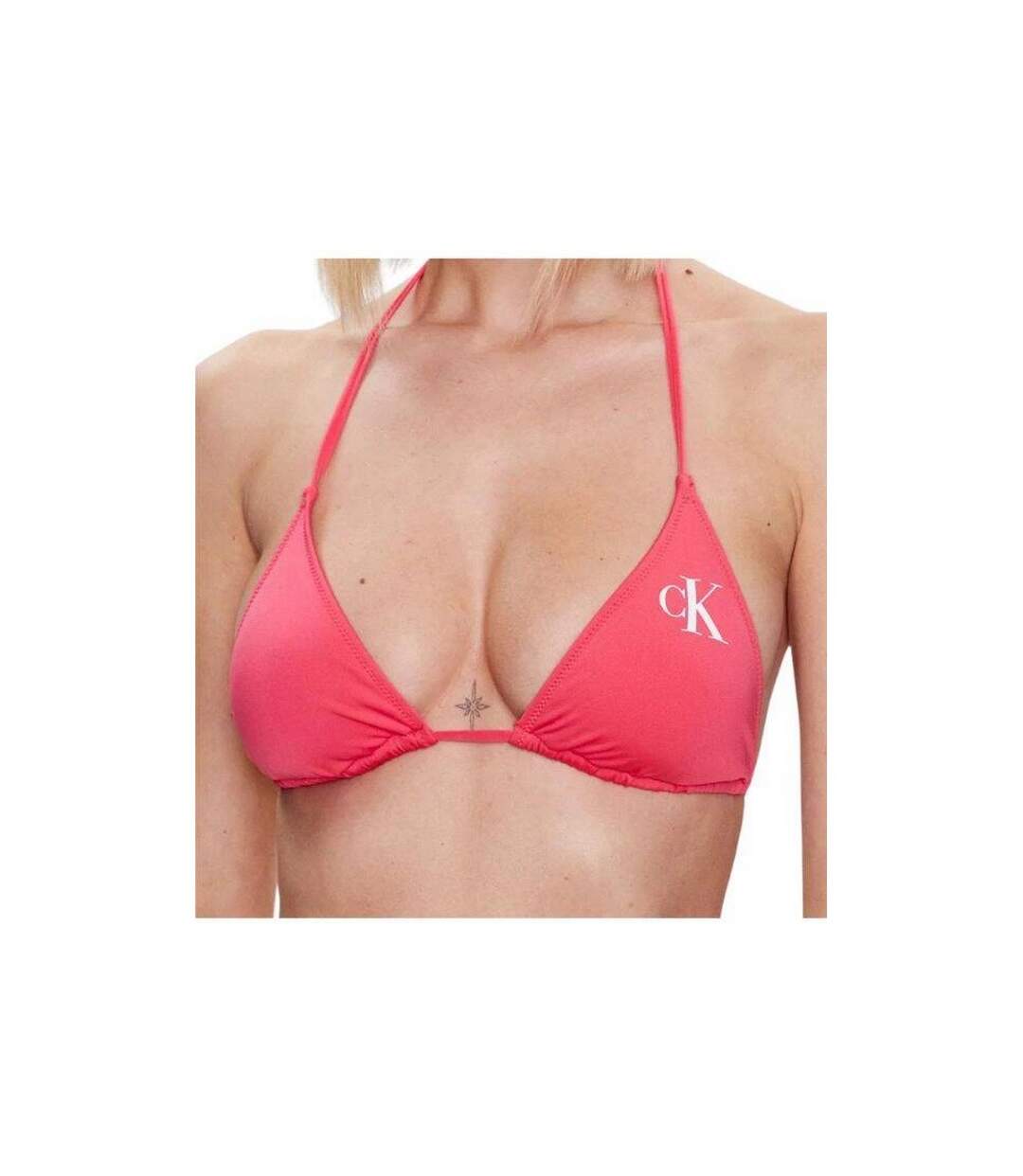 Haut De Maillot De Bain Motif/style Logo Femme Rose Calvin Klein-4