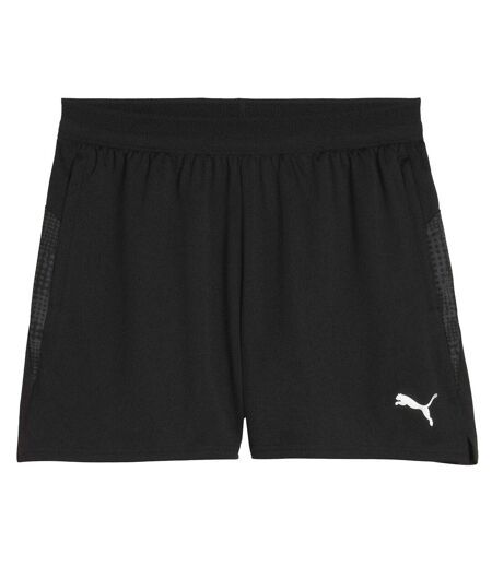 Short De Foot Teamcup Femme Noir Argenté Puma