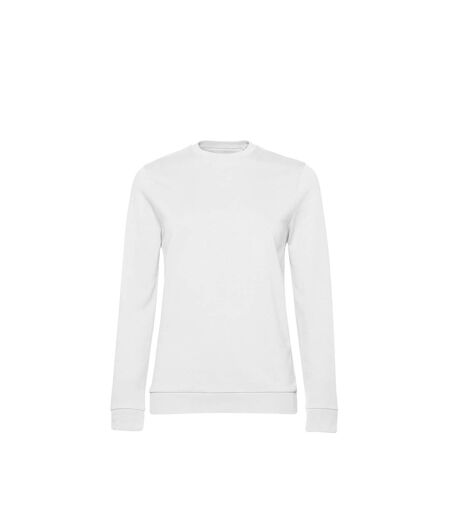 Womens/ladies Set-in Sweatshirt White B&C