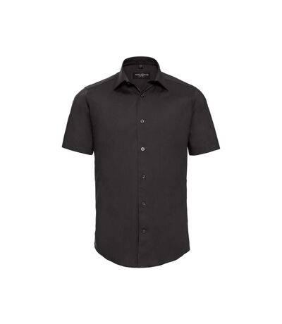Russell Collection Mens Fitted Short-Sleeved Shirt ()
