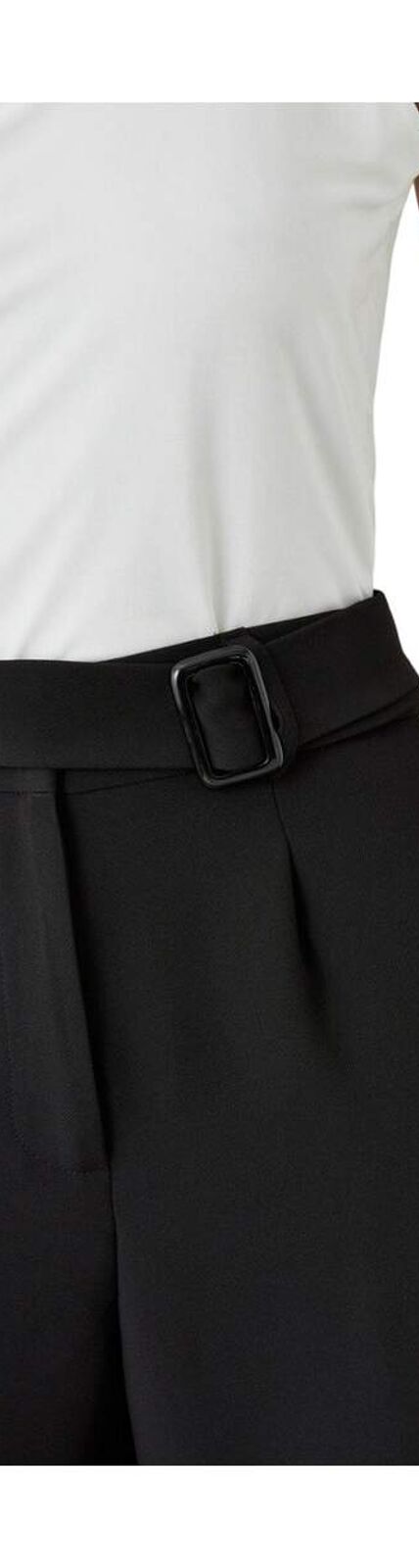 Principles Womens/Ladies Tie Detail High Waist Pants (Black) - UTDH6654