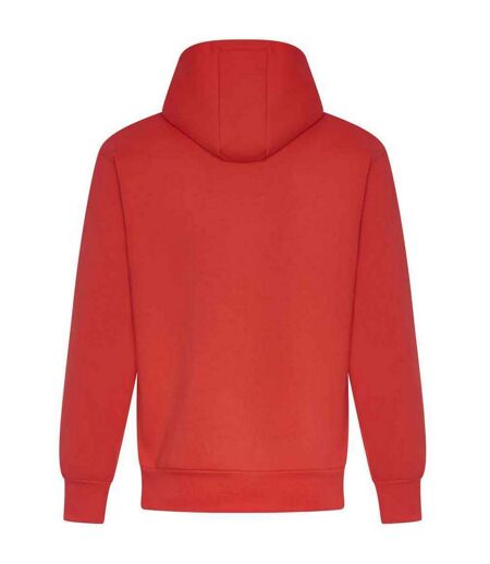 Unisex adult signature heavyweight hoodie soft red Awdis