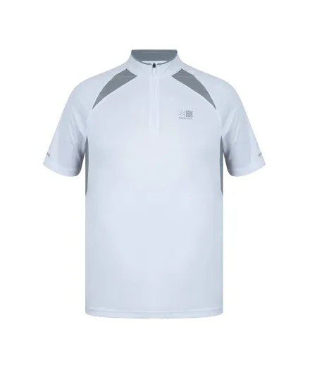T-shirt Compétition Homme Blanc Gris Karrimor