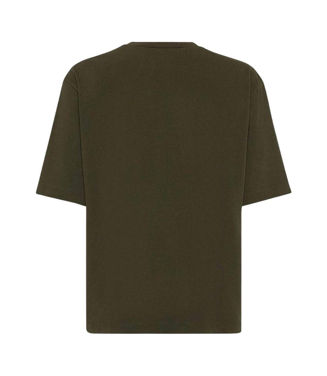 T-shirt Motif/style Logo Phys Ed Military Homme Vert Kaki DSquared2-2
