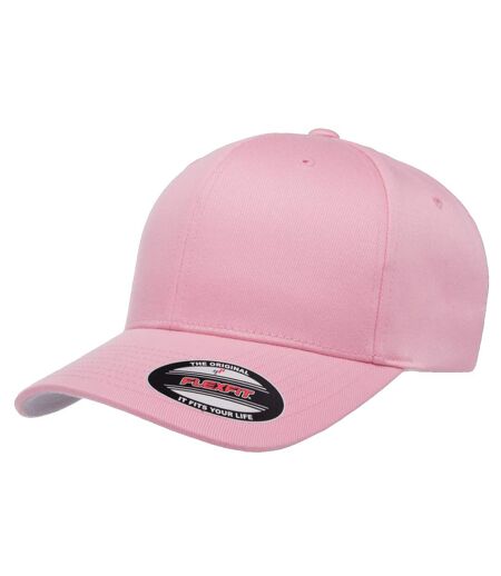 Yupoong Mens Flexfit Fitted Baseball Cap (Pink)