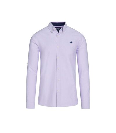 Chemise à manches longues oxford classic pour hommes violet Raging Bull