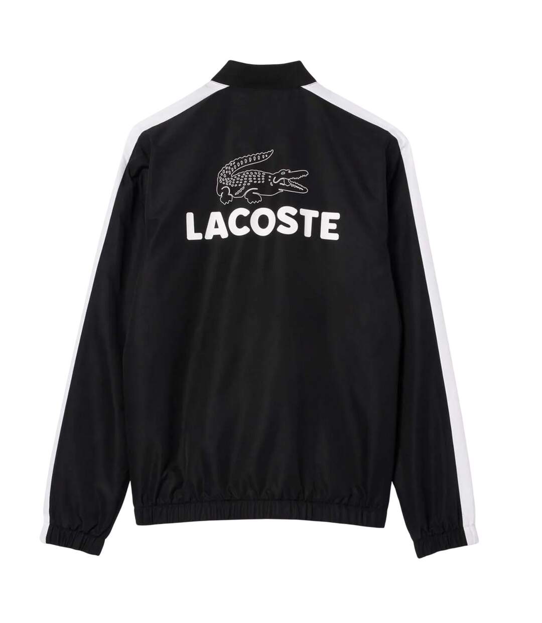 Mens Colourblock Tennis Tracksuit Set Black White Lacoste-4