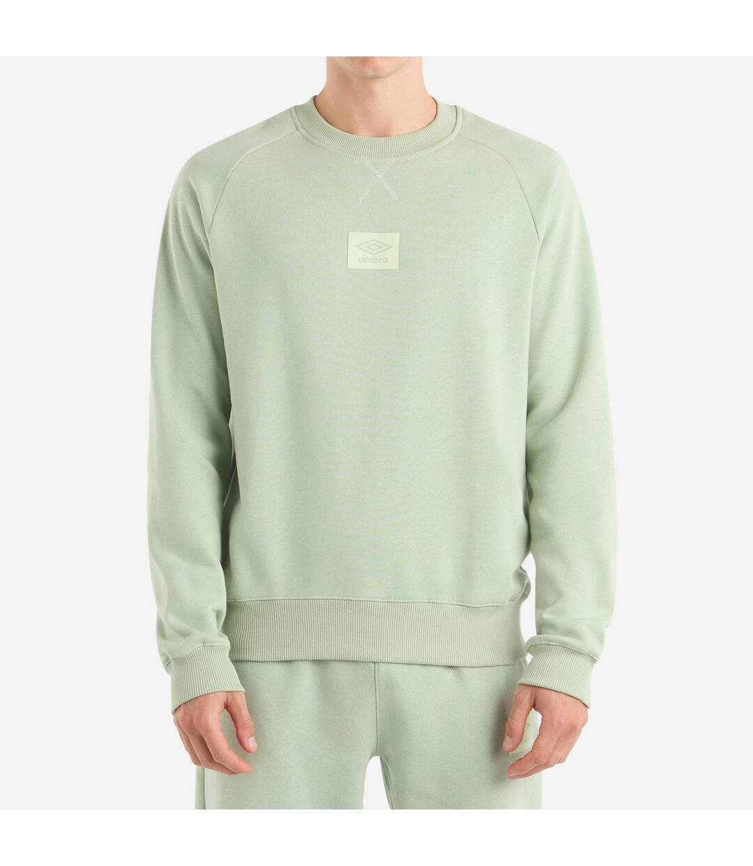 Mens logo sweatshirt frosty green Umbro-1