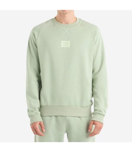 Mens logo sweatshirt frosty green Umbro