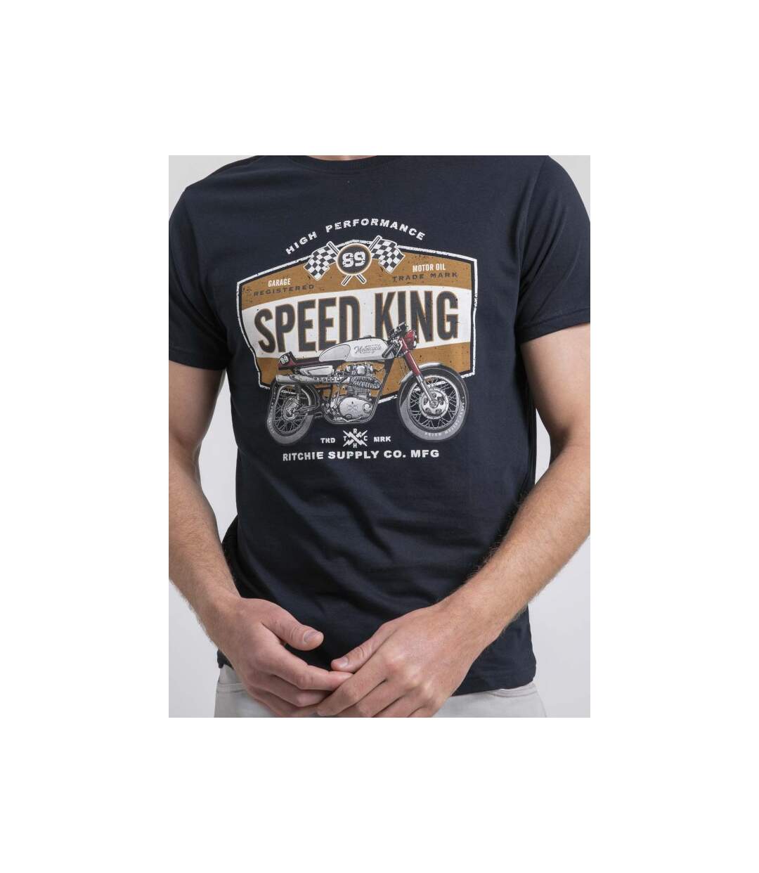 T-shirt col rond pur coton NELORIC-3