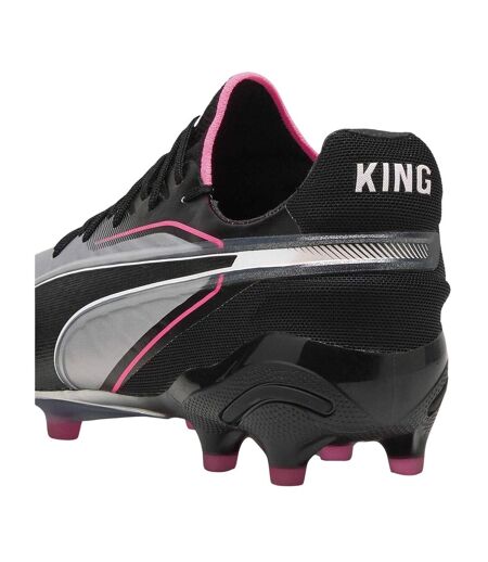 Mens King Ultimate Firm Ground Football Boots Silver Black Puma
