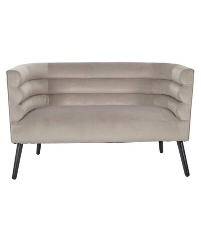 Canapé Amélia effet velours - Taupe