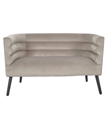 Canapé Amélia effet velours - Taupe