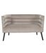 Canapé Amélia effet velours - Taupe-1