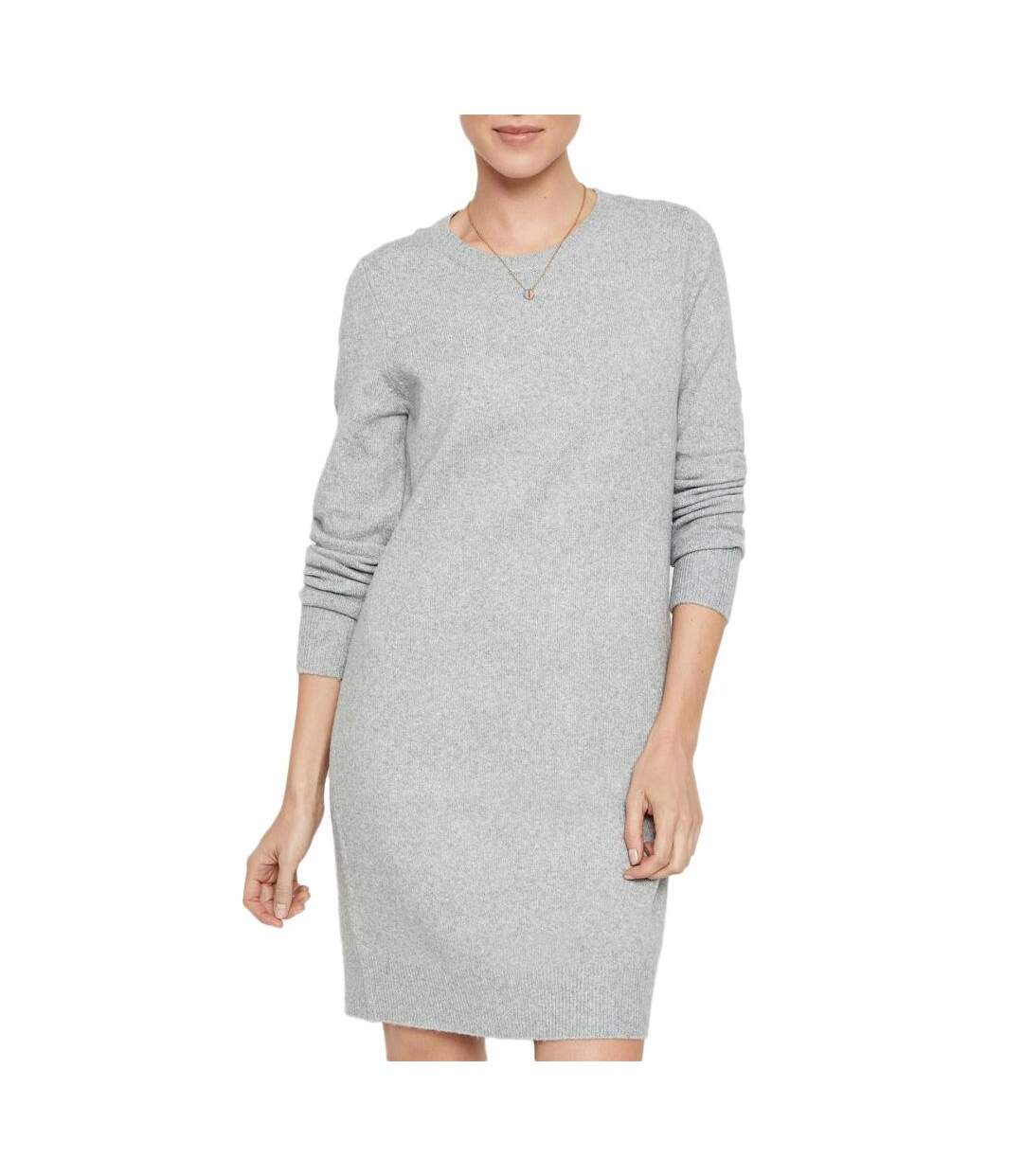 Robe grise clair femme vero moda 10215523-1