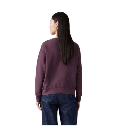 Womens/ladies Graphic Crew Neck Sweatshirt Plum Perfect Levis