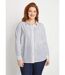 Chemisier uni boutonné long strass col chemise-1