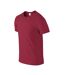 T-shirt softstyle adulte rouge foncé chiné Gildan Gildan