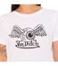 T-shirt femme col rond avec imprimé logo devant Retro Vondutch-2