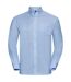 Collection mens long sleeve easy care oxford shirt oxford blue Russell-1