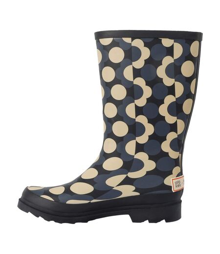 Bottes De Pluie Orla Kiely Femme Noir Blanc Regatta