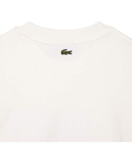 T-shirt ample femme crème Lacoste