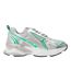 Womens/ladies Rhinestone Mesh Chunky Flat Trainers Green Multicoloured Steve Madden-1