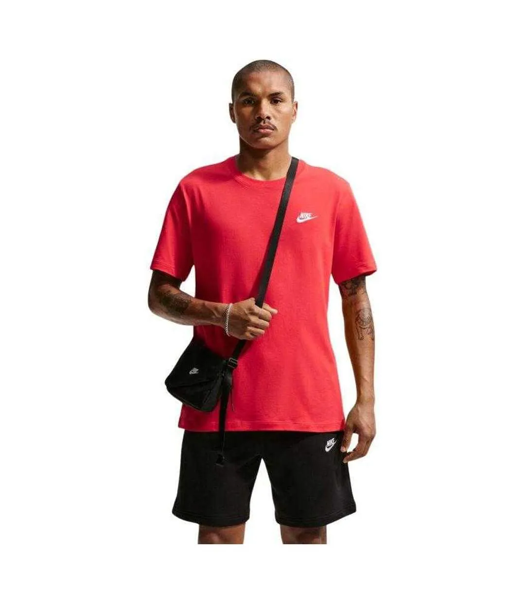 Mens Club T-shirt Red Nike-1