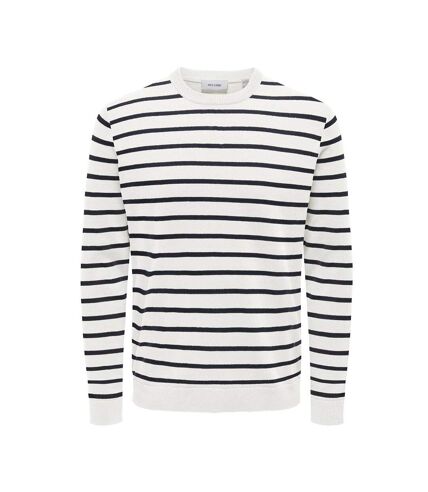 Pull Écru/Marine Homme Only & Sons 12Solid - L