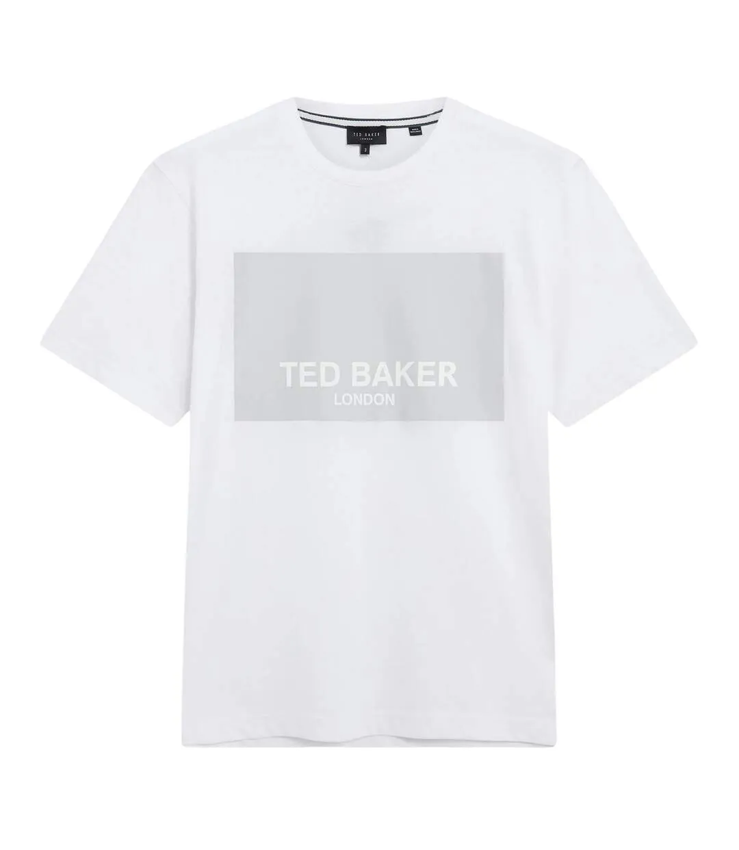 T-shirt Motif/style Logo Rectangulaire Homme Blanc Ted Baker-2