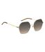 Unisex Adult Round Geometric Sunglasses 57cm Gold Boss-3