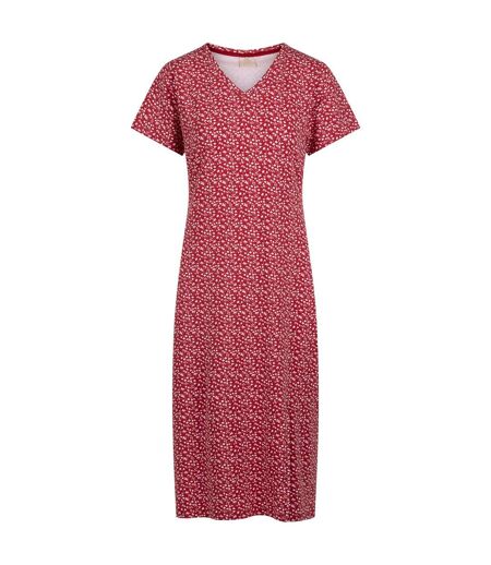 Womens/ladies Lula Midi Dress Claret Trespass