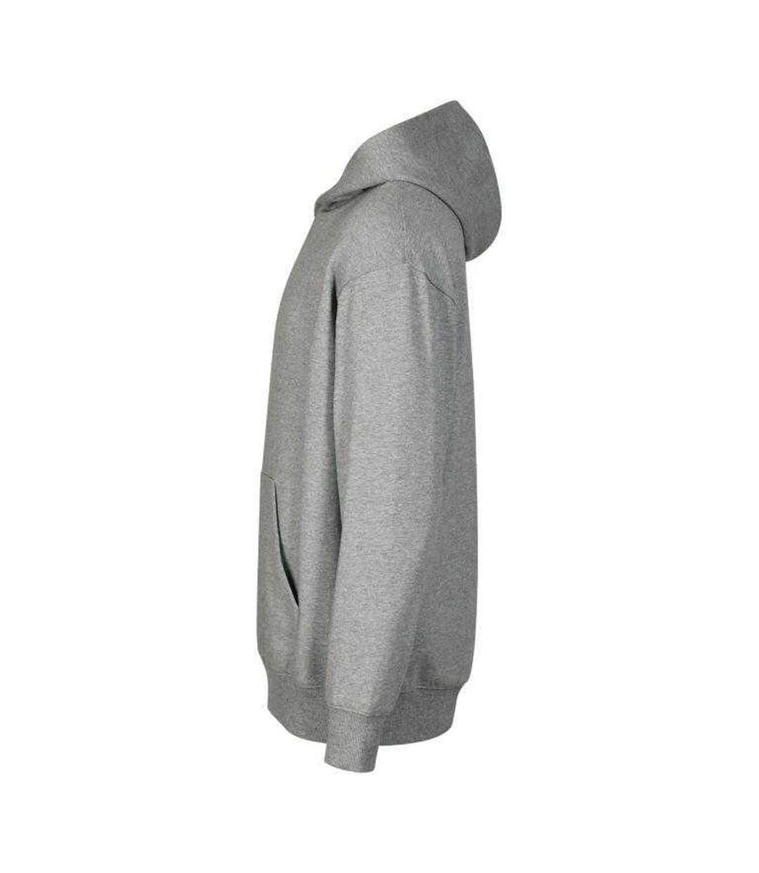 Sweat À Capuche Chill Homme Gris Malfini-3