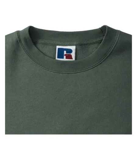 Sweat-shirt Authentique Pour Hommes Coupe Plus Fine Vert Bouteille Russell