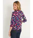 T-shirt blousant cache-coeur manches 3/4-2