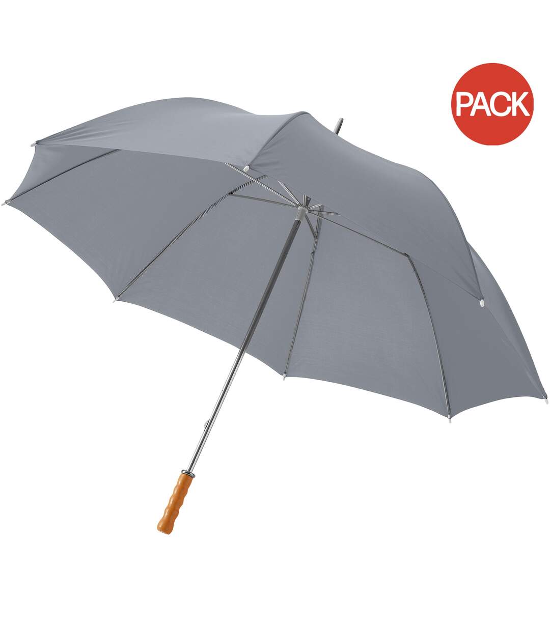 Bullet 30in Golf Umbrella (Pack of 2) (Grey) (100 x 130 cm) - UTPF2516-1