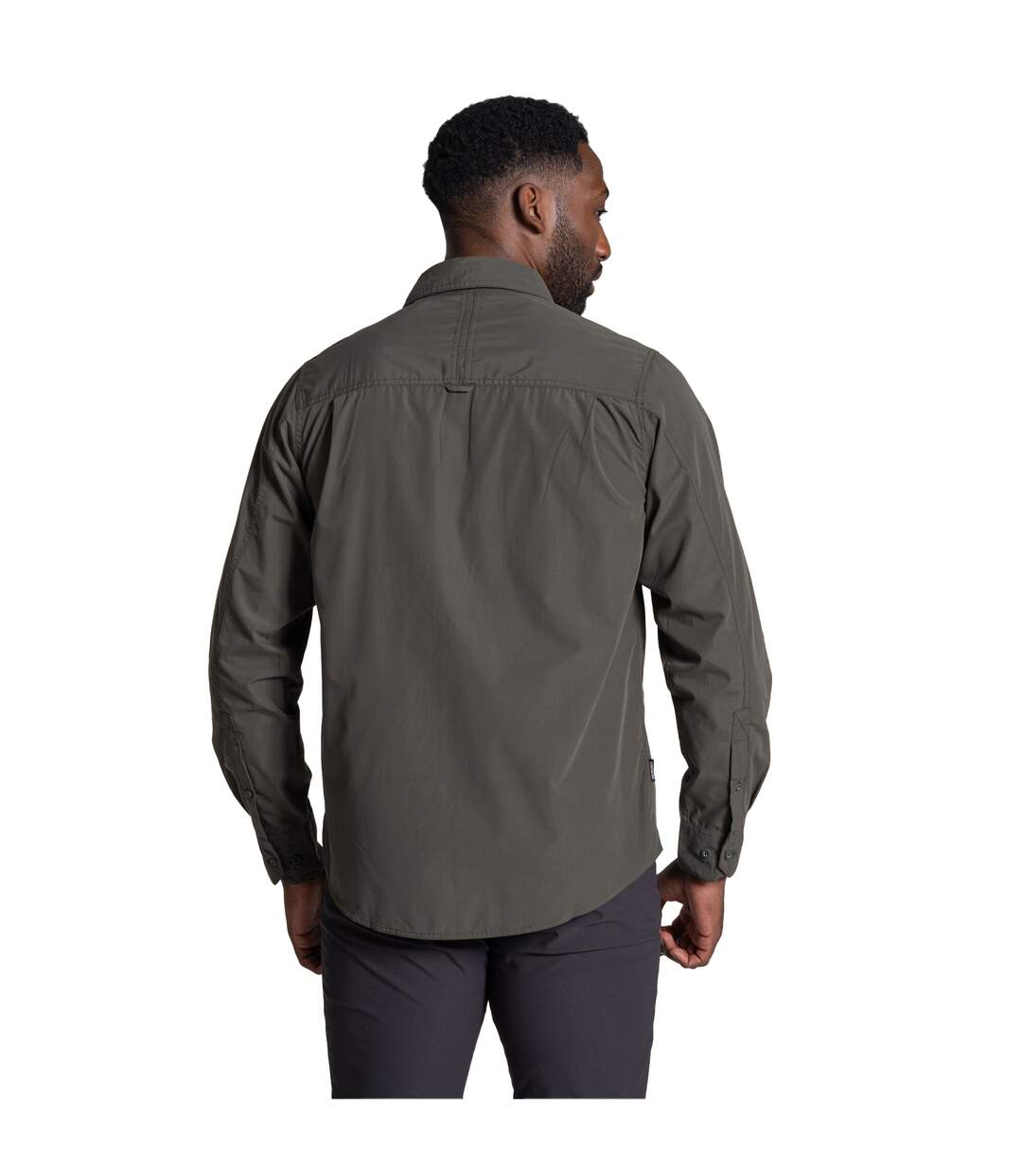 Chemise Décontractée Manches Longues Kiwi Homme Kaki Foncé Craghoppers-3