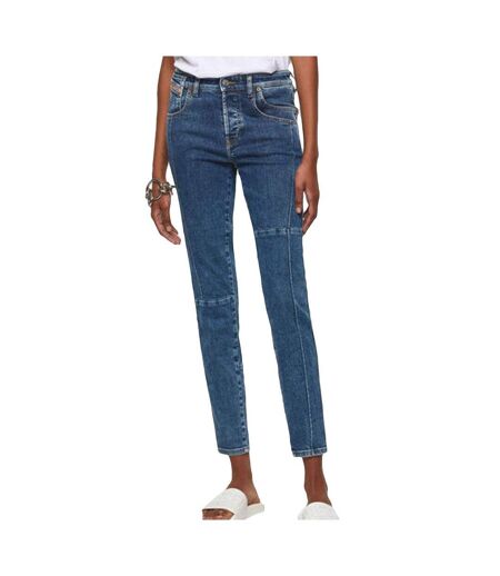 Jean slim taille haute bleu femme diesel babhila - w24-l32