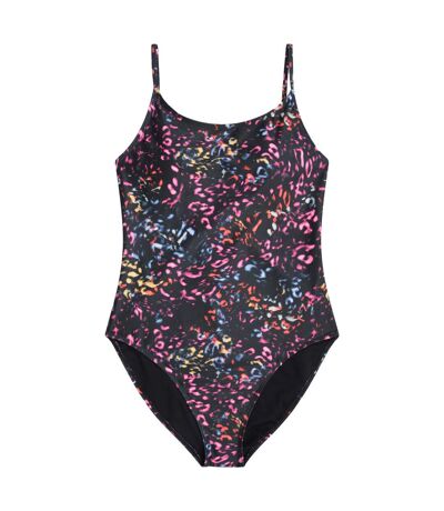 Maillot de bain 1 pièce zadie femme noir vif Animal
