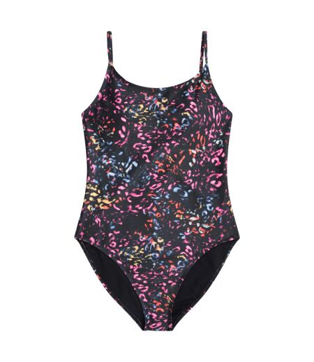 Maillot de bain 1 pièce zadie femme noir vif Animal