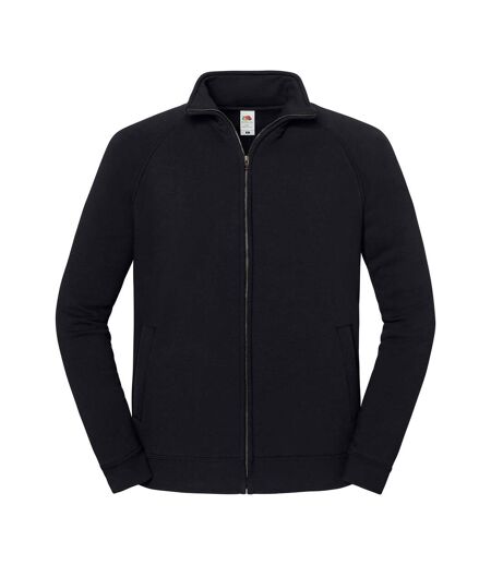 Unisex Adult Iconic Premium Sweat Jacket Black Fruit Of The Loom