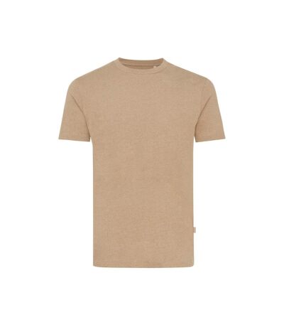 Unisex adult manuel undyed t-shirt heather brown Iqoniq