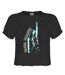 Womens/ladies Hand Up Olivia Rodrigo Crop Top Charcoal Amplified-1