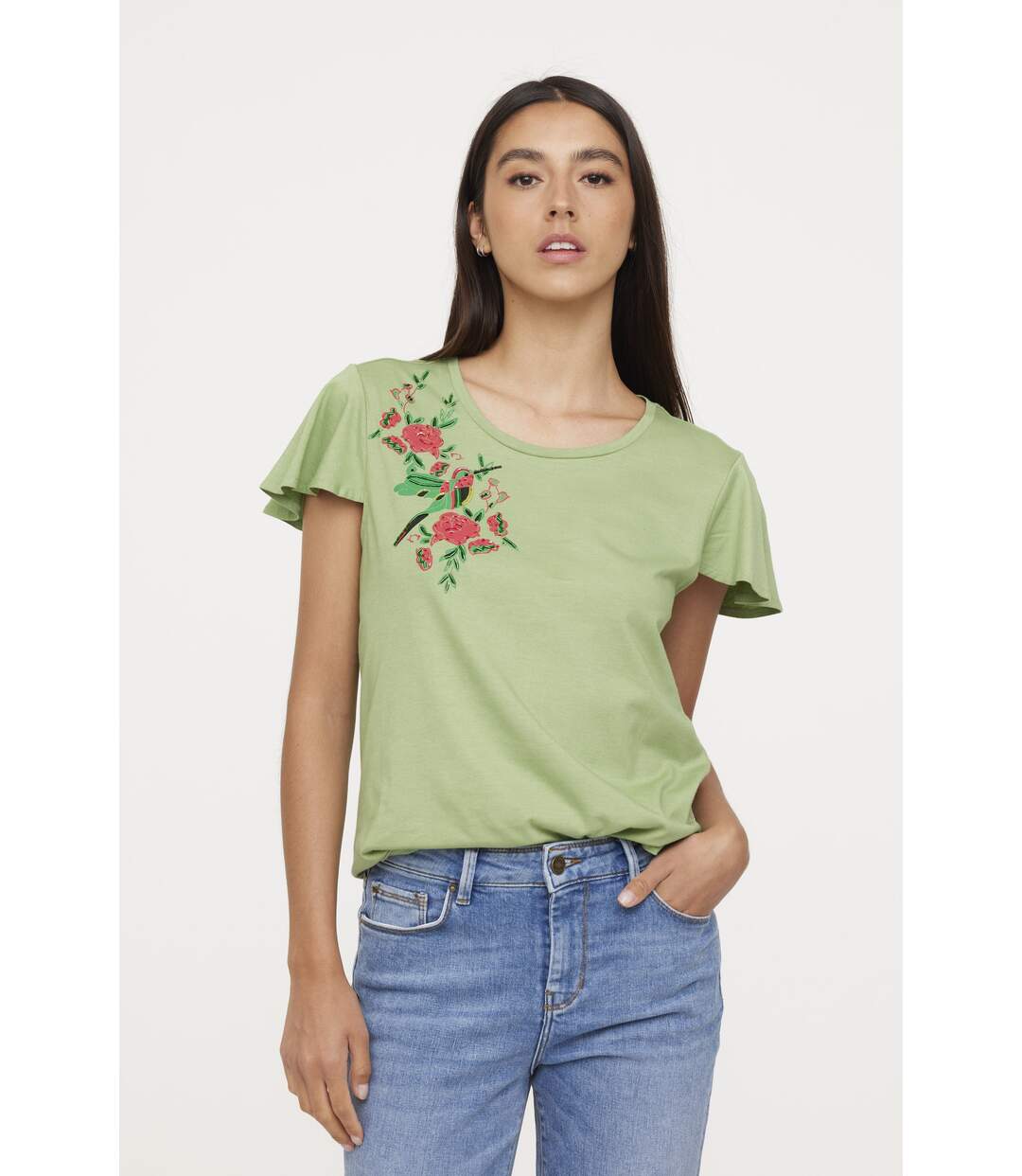 T-shirt ANARA Matcha-1