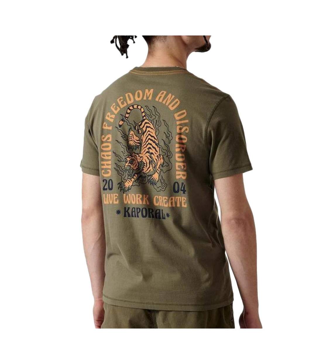 T-Shirt kaki homme kaporal benzi-2