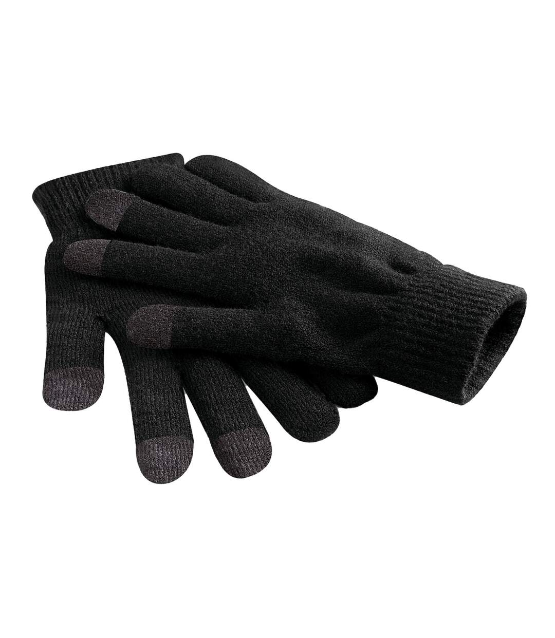 Gants Tactiles Unisexes Pour Adultes Noir Beechfield-1